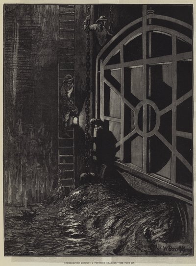 Ondergronds Londen, een Penstock Kamer door William Bazett Murray